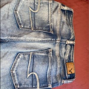 American eagle hi rise capris